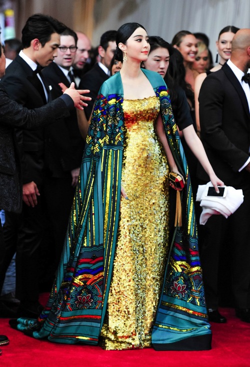 FAN BINGBING wearing CHRISTOPHER BU at the CHINA: THROUGH THE LOOKING GLASS COSTUME INSTITUTE GALA