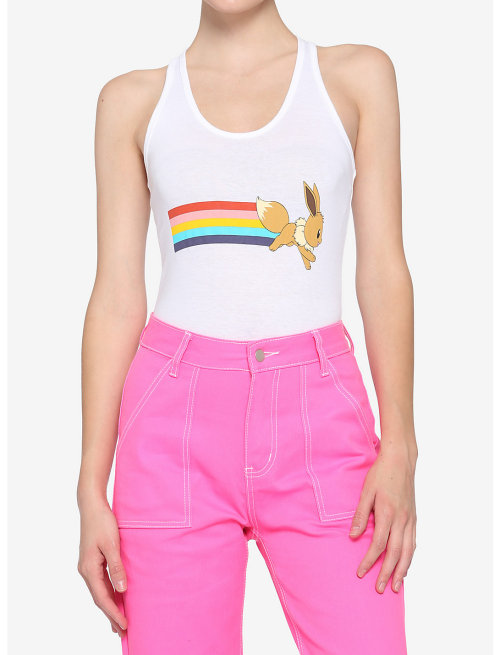 Eevee rainbow tank top found at Hot Topic.