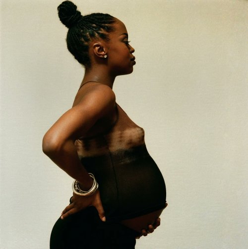 Lauryn Hill, Pregnant With Zion. Orange, NJ, 1997. Photographed By Brian Cross.