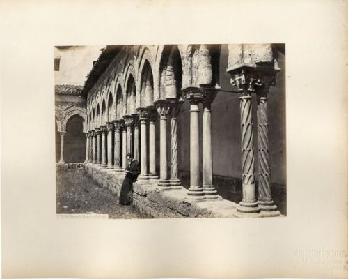 G. Sommer, Italia. Monreale Chiostro. PalermoCirca 1875