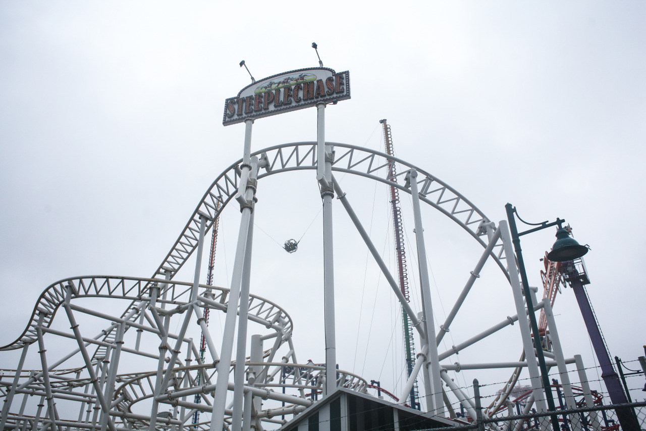 nyislike:  Coney Island on a rainy day after summer