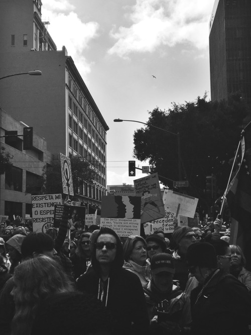 most of my photos from today’s women’s march in san diego. my phone started to die real quick, even on low power mode, so i had to conserve the battery. there were so many creative and hilarious and deep signs. i wish i could have captured