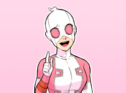 wadewllson:  “Hey, true believers! GWENPOOL here. (Or should I say ‘Gwen Poole’?) You know, the totally rad super hero who jumped from our normal, albeit boring universe into the action-packed, exciting marvel universe. I’m new to this world but