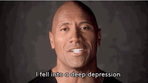a-n-i-k-i:  refinery29:  The Rock Has An Inspiring Message For People With Depression Johnson shares how an episode of depression eventually led him to professional wrestling, and what he learned from the experience.  WATCH THE VIDEO GIFS VIA.  @fullten