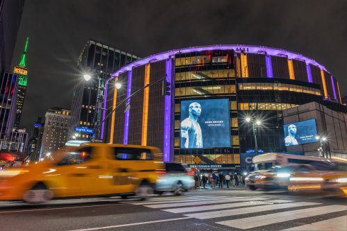 thepurpletape: MSG pays tribute to Kobe Bryant New York will always love you!!!