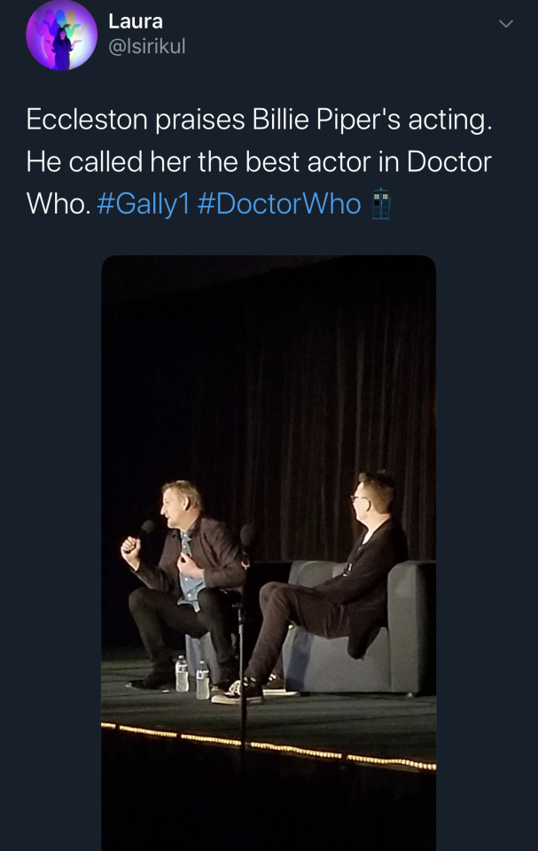 tinyconfusion:tinyconfusion:christopher eccleston being so LOUD about billie piper