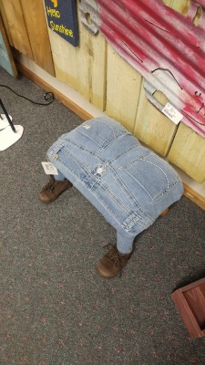 shiftythrifting:  Found a jootrest (jeans