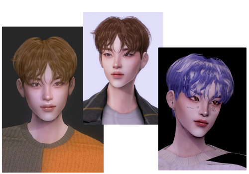  [tabae] dopi hair male hair·  13 Swatches·  NEW MESH·  Do not re-upload·  Do not re-edit / recolorD