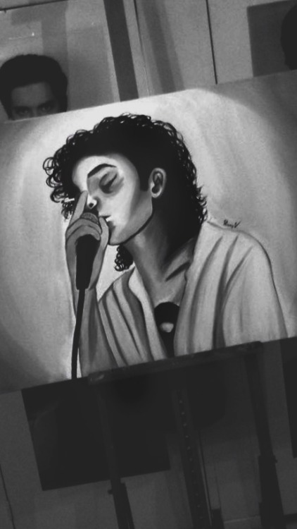 painting I did of Matty Healy, as huge as the Prince one I did - will upload the close up!