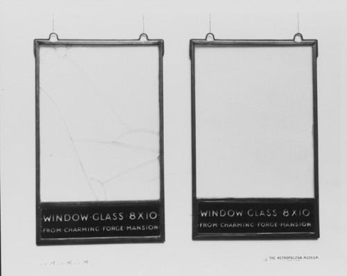 met-american-decor:Windowpane by Henry William Stiegel, American Decorative ArtsMedium: Free-blown g