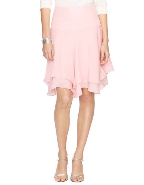 Silk Ruffled Drop Waist SkirtShop for more like this on Wantering!