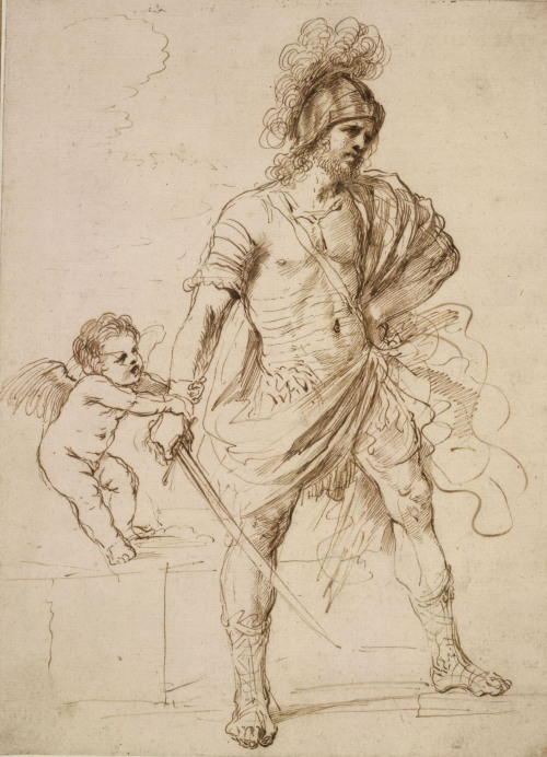 Cupid Restraining the Enraged Mars (study for a lost painting)Guercino (Italian; 1591–1666)ca. 1640P