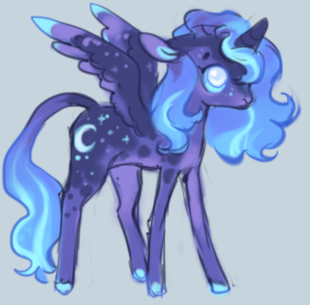 sillygirlie:Baby celestia and Luna from a mlp au I was thinking about they are born
