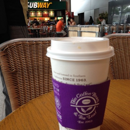 #subway flatbread #breakfast followed by #CBTL #cafelatte #cafe #latte #coffee #caffeinefix #fastfoo