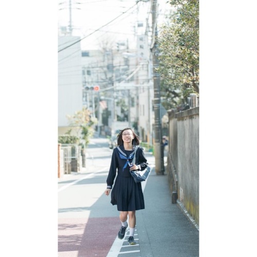 #portrait #photograph #photoshoot #japanese #japaneseview #schooluniform #girl #spring #架空荘 #kakuuso