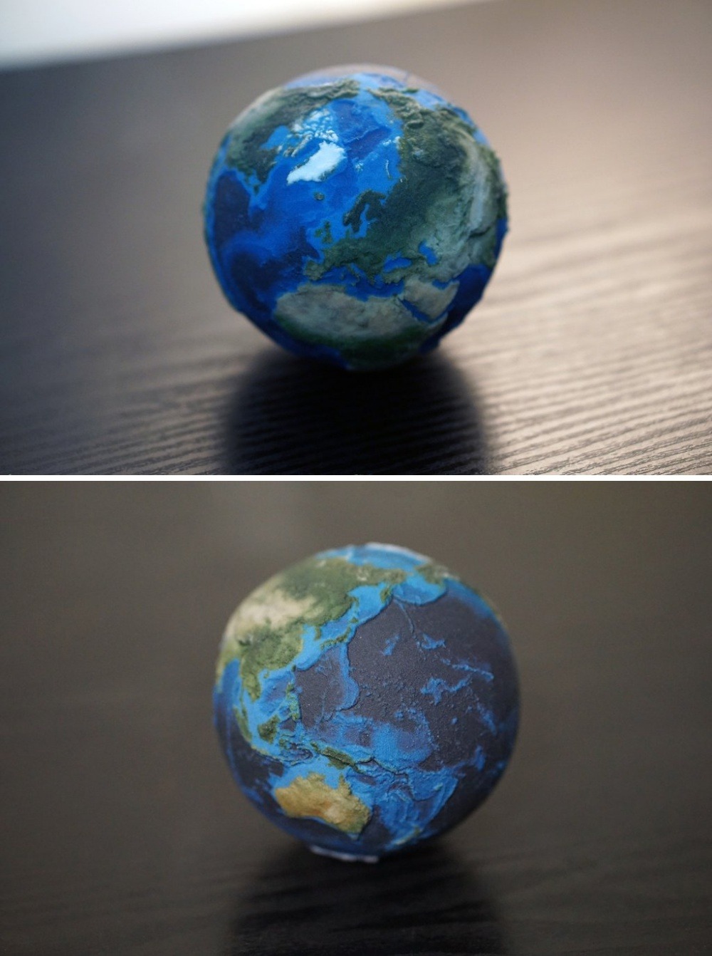 primarybufferpanel: sosuperawesome:  3D Printed Planets and Moons, made to relative