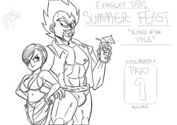 Last month I promised I’d do something special if I hit 񘈨 on patreon. And I by golly I did!Starting this month I&rsquo;ll be posting a special short comic featuring King Vegeta and Bulma on my patreon! The comic, Summer Paradise Part 1: King of