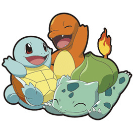 Daiichipan artwork for the Pokémon Starters 