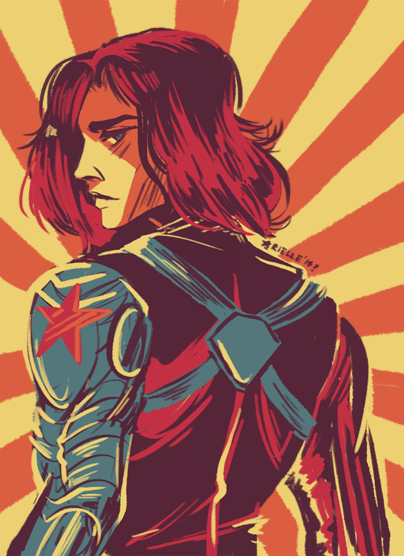 jovaline:  Bucky Barnes/Winter Soldier, palette 15! I loved working with this color