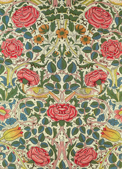 magictransistor:  William Morris. Rose Painting.