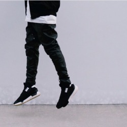 adynclothing:  Quilted Leather joggers via
