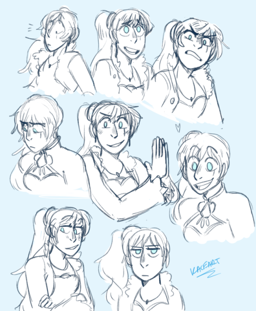 Porn Pics capralepus: some Weiss expression re-draws!