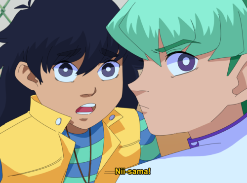 ochibrochi:    “IS HE FOR REAL ABOUT TO FIGHT THIS TEN YEAR OLD”(Yu-Gi-Oh! Virtual World Arc, 2002) credit: [x]UPDATE: tumblr didn’t upload the 4th pic! this is the full version!