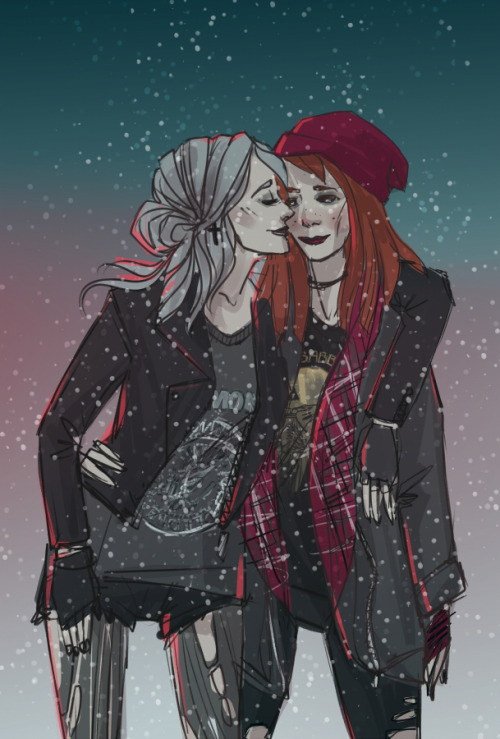 Ciri x Cerys modern AU