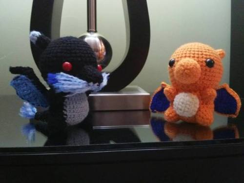 villageweaver: Charizard and Mega Charizard X These I made them almost four years ago. They were fre