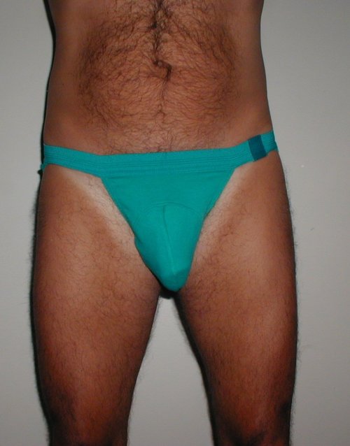 seriousunderwearcollectors:  TURQUOISE UNKNOWN BRAND JOCKSTRAP