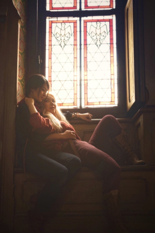 Cosplay in Chateau de Pierrefonds. Female version Merthur.<We are home>Model/Costume/Photograp