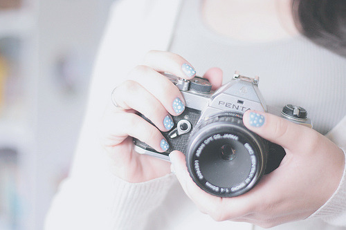 cinnahearts:  252/365 Smurf's nails! (by Melina Souza) 