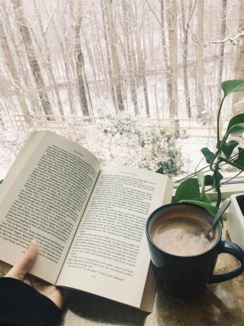 epeolatrist:This is the perfect day.☕️☕️☕️Guys, I️ moved into my new place last night and this snow 