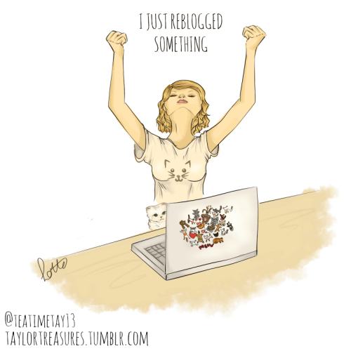 taylortreasures:  taylorswift how I imagine you on Tumblr.  