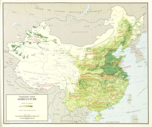 nordpil: Agricultural map of Communist China, 1967 #map #agriculture #china via [Pinterest pinned to