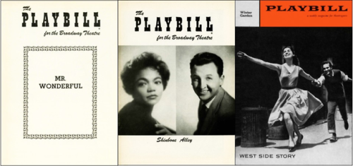 kissofchita:Chita Rivera’s career on Broadway in playbills Guys and Dolls (1950) - Dancer Can-can (1