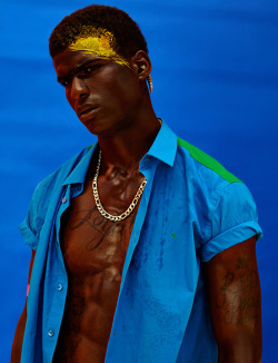 blackintellectunrefined:  black-boys:  Allen by Ricardo Rivera | The Ones2Watch   The contrast is beautiful