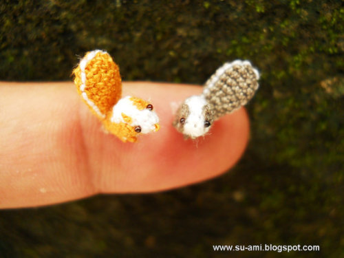 Porn photo unamericaneagle:  Miniature Crochet Animals
