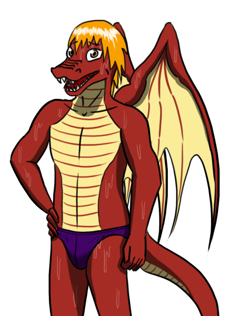 Gift Art!  From my friend BerryBerry, who’s taking a real liking to my dragon characters.  They look awesome, thanks dude!