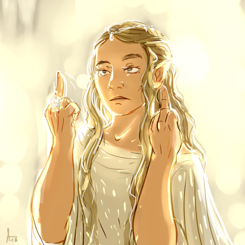 shipsicle:  Mood™ ever since Fëanor, probably. Inspired by this gifset and the fact that “Galadriel 