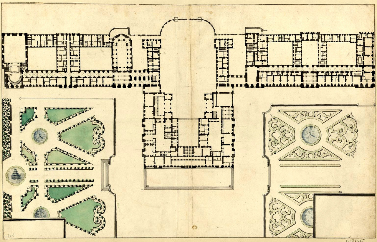 Prince De Versailles Archimaps Plan Of The Ground Floor Of The