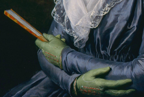 paintingispoetry:Adélaïde Labille-Guiard, Portrait of Madame de Genlis detail, 1790