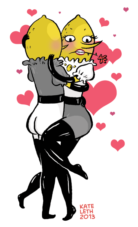 kateordie:  Ahoy, babies! Tomorrow sees the release of Fionna & Cake #3! I have a backup strip in this issue about Lady Lemongrab and it is short, but SOUR. You can buy it at any comic shop! It isn’t quite this homoerotic, but it is fun and weird.