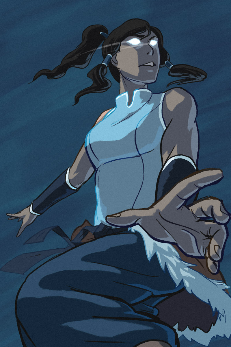 mo-pies: Oh, hey, i found a pic of Korra i did a little while back. I had been playing