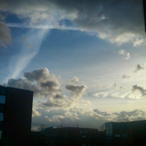So Many Different Types Of #clouds In This One #sky Shot From My Office Window In #Technologiepark #Dortmund