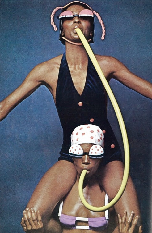 camillejaval:Photo by Helmut Newton for Vogue Paris, March 1970. Props by André Courrèges.
