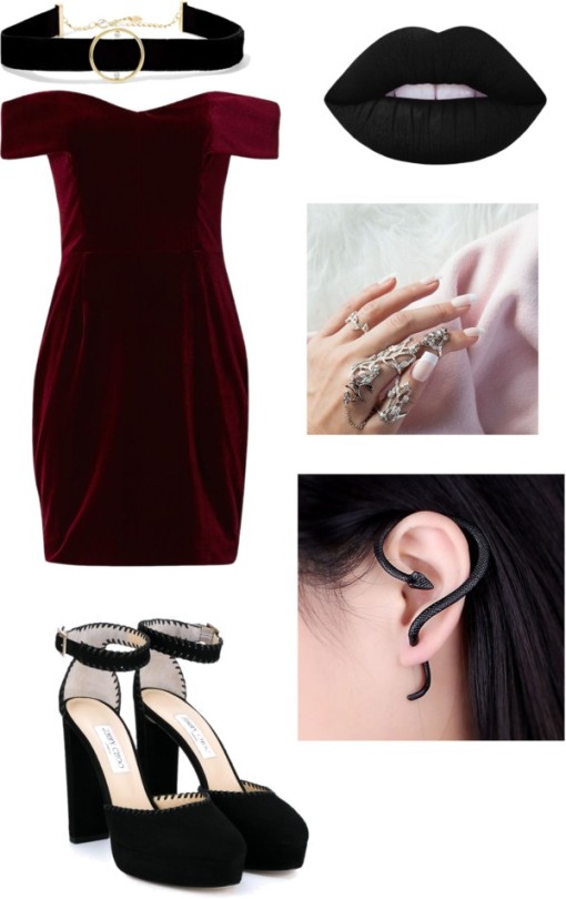 Untitled #139 By Leowashington934 Featuring A Red Dress
