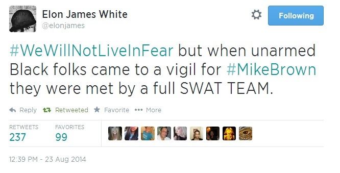 iwriteaboutfeminism:  Racists supporting Wilson cause further trauma.  
