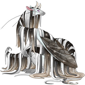 My double white g1 as a veil reminds me at once of dark, glittering winter nights, and Vicar Amelia.