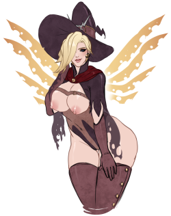   🎃 Witch Mercy Skin Doodle! I Am Sooo In Love With This Skin.  Patreon | Flavours.me